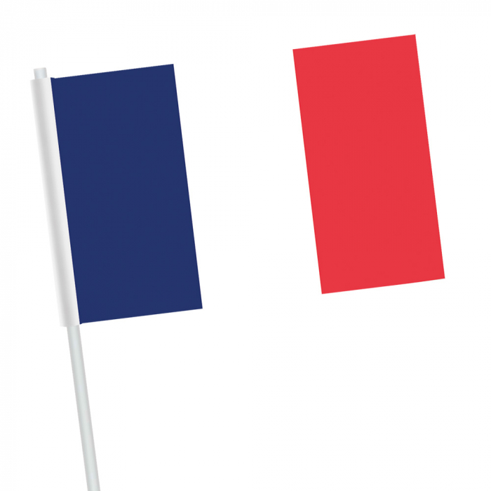 DRAPEAUX FRANÇAIS BBR (Sachet de 10 drapeaux EN PAPIER) Taille 9.5 x 16 cm