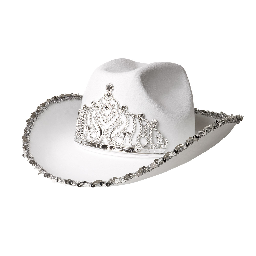CHAPEAU COW GIRL STAR (Chapeau blanc à diadème)