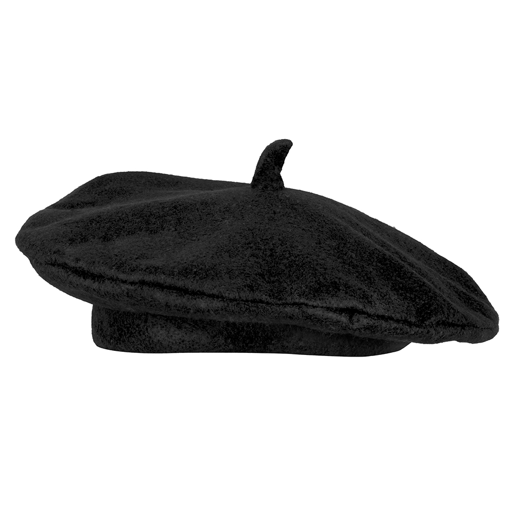 BÉRET BASQUE NOIR (Chapeau Français noir) Spécial Féria