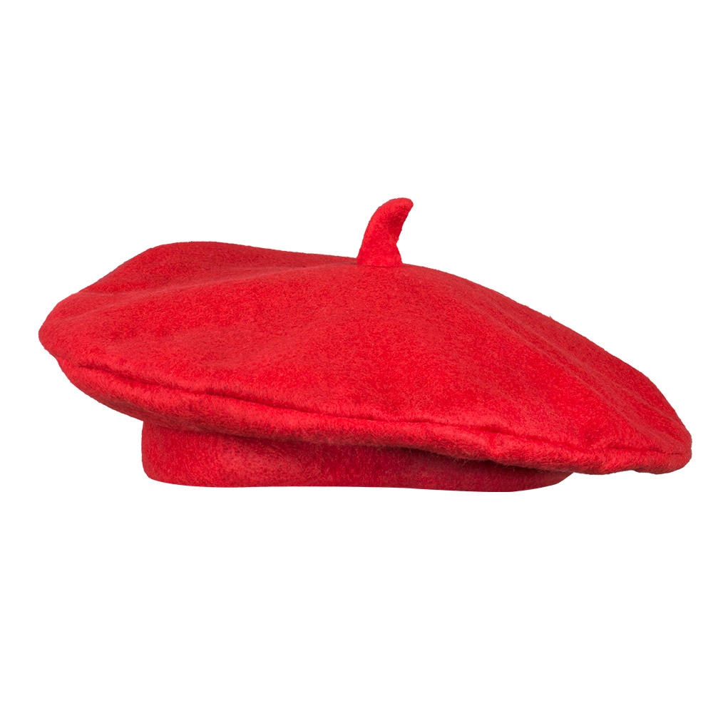 BÉRET BASQUE ROUGE (Chapeau Français rouge) Spécial Féria