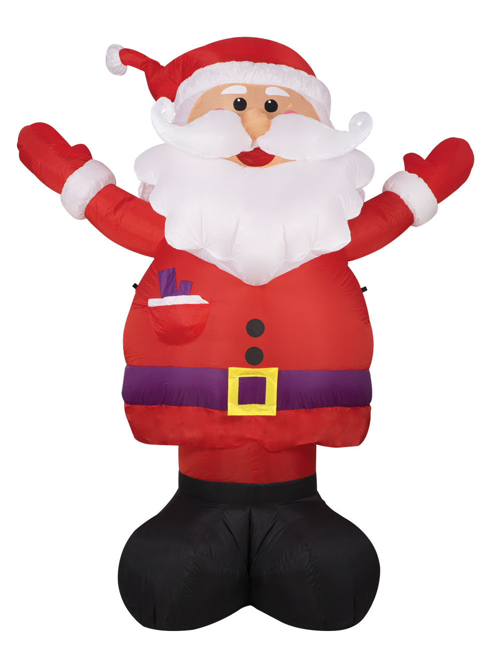 PÈRE NOEL AUTO GONFLANT (Lumineux - 240 cm) – Image 1