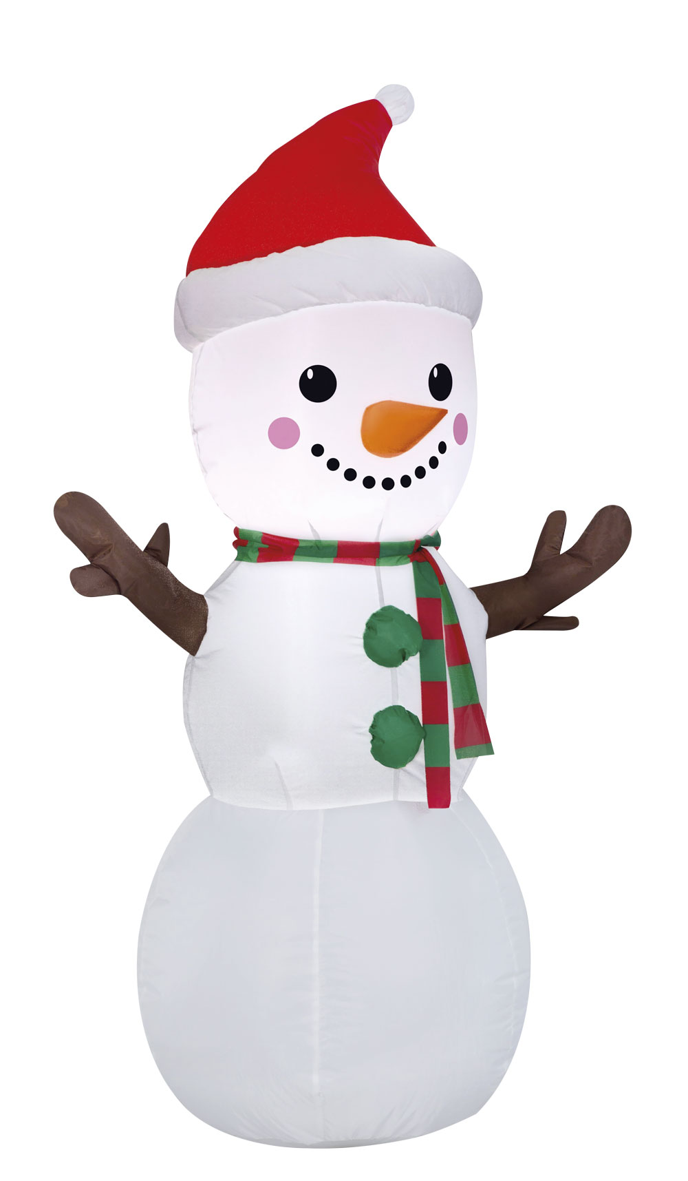 BONHOMME DE NEIGE (Lumineux et auto gonflant) Dimension 120 cm – Image 1
