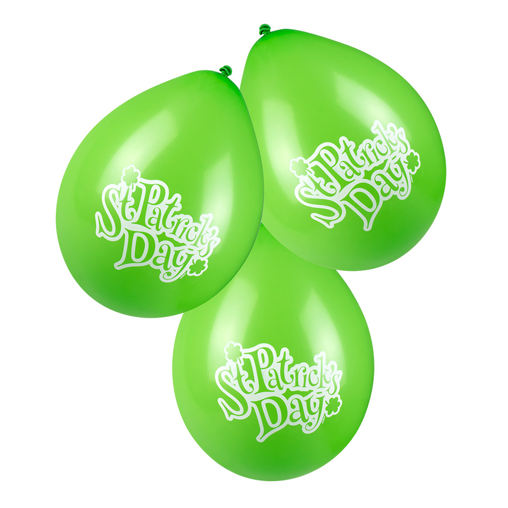 BALLONS SAINT PATRICK DAY (Sachet 6 ballons - 25 cm)