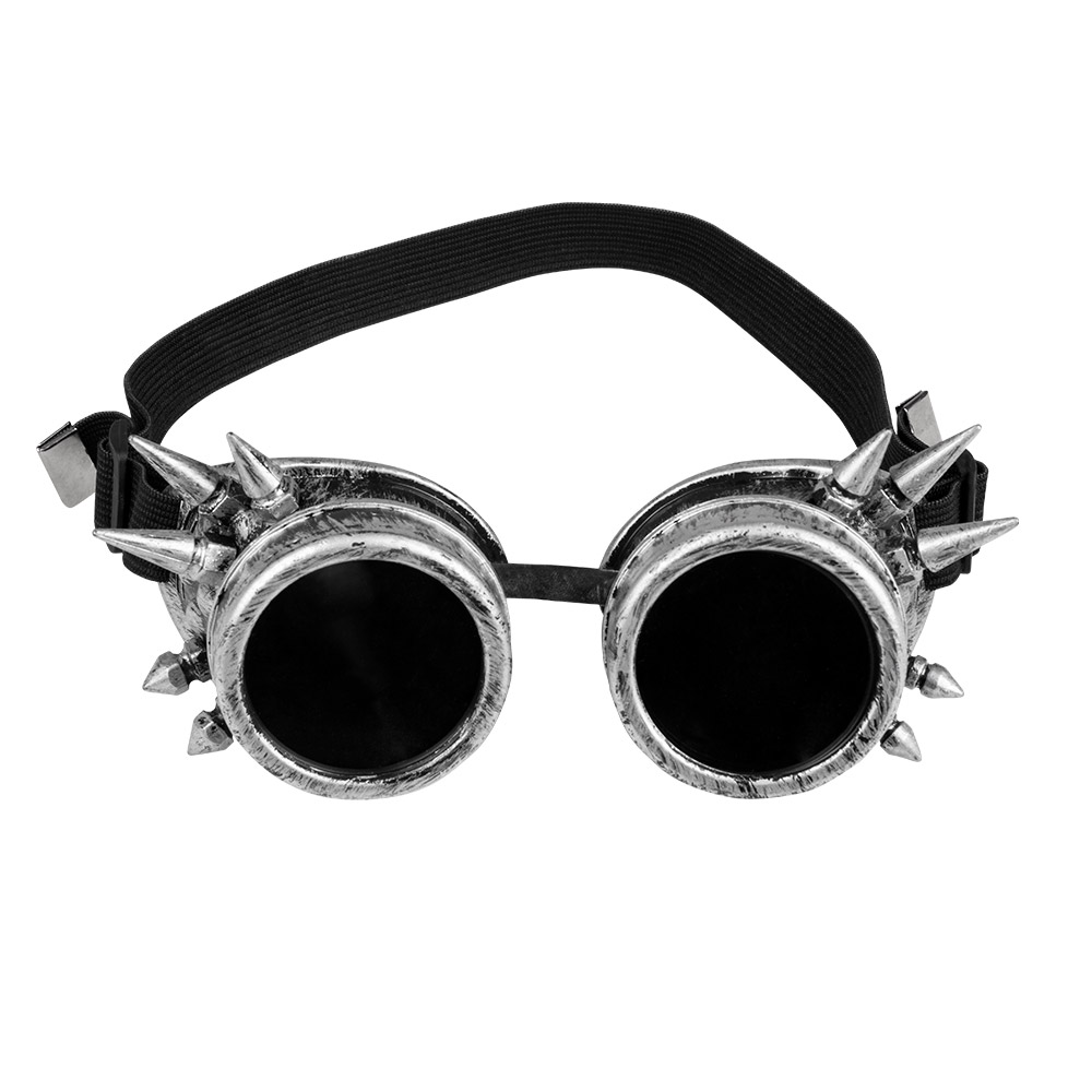 LUNETTES CYBERPUNK (Lunettes rondes argentées) Collection Steampunk