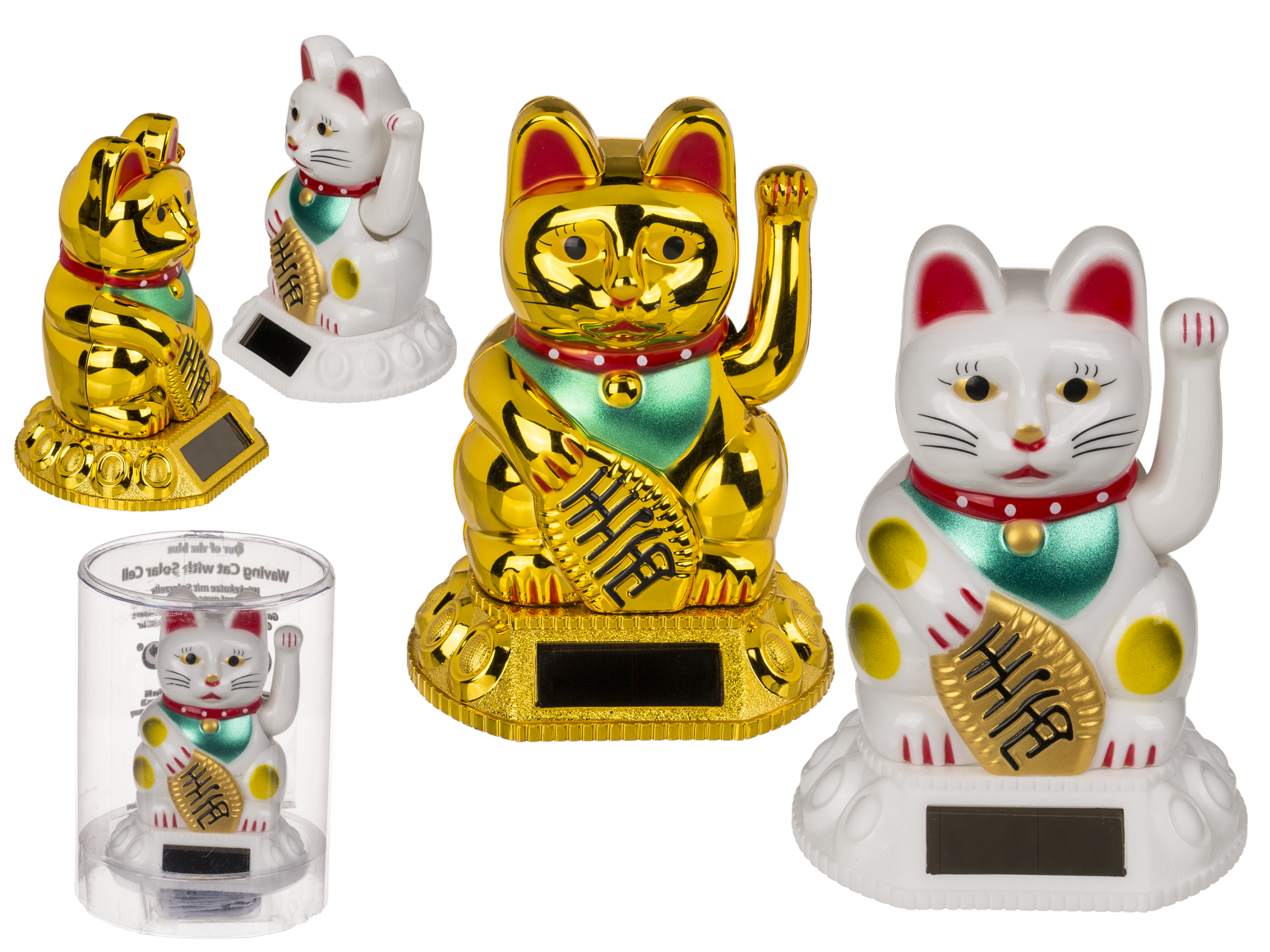 CHAT CHINOIS SOLAIRE (Figurine solaire animée) Décoration - Energie solaire – Image 1
