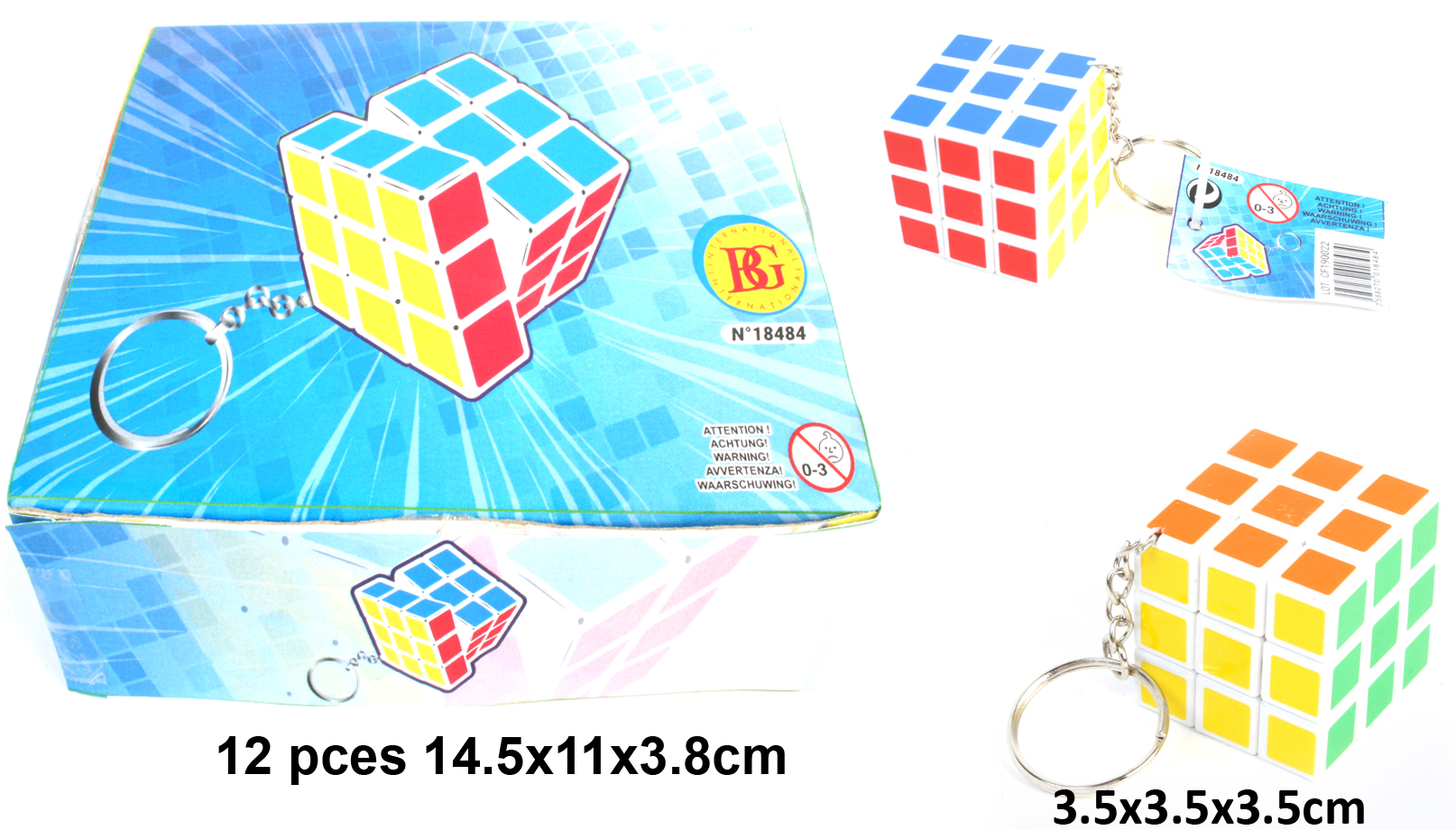 PORTE CLÉ CUBE MAGIQUE – Image 1