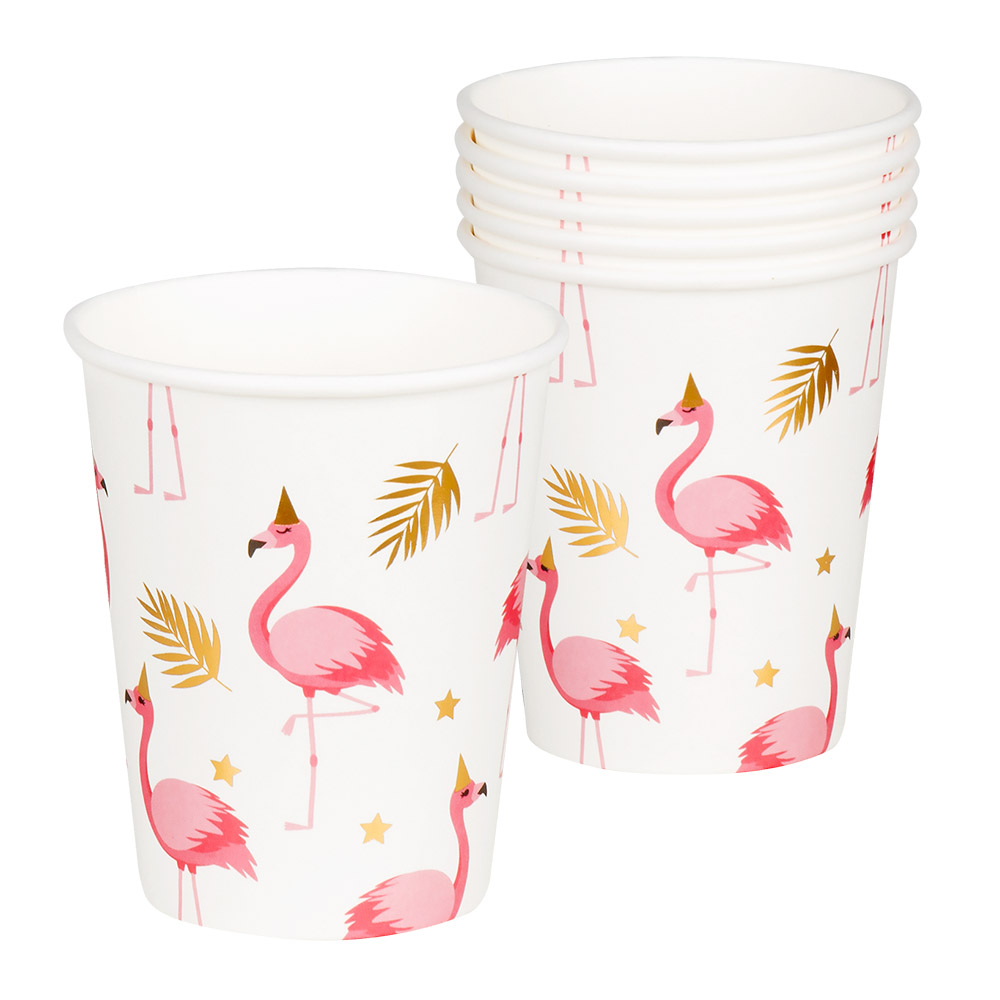 GOBELETS FLAMANT ROSE (Pack 10 gobelets 25 cl)