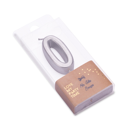 BOUGIES CHIFFRES ARGENT (Chiffres de 0 à 9)