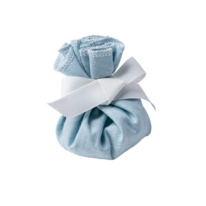 DRAGEES PACK 4 POCHONS BLEUS (Cadeau invité 7 x 10 cm) Pochons en tissu – Image 1