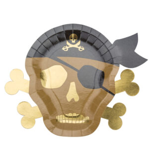 ASSIETTES THÈME PIRATES (Pack de 8 assiettes 23 cm) – Image 1