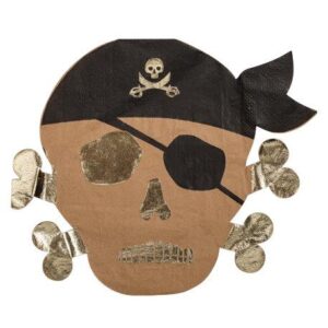 SET DE SERVIETTES PIRATES (16 serviettes 33 x 33 cm) – Image 1