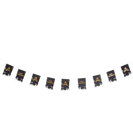 GUIRLANDE FANIONS PIRATE (Longueur 1.5 mètres)