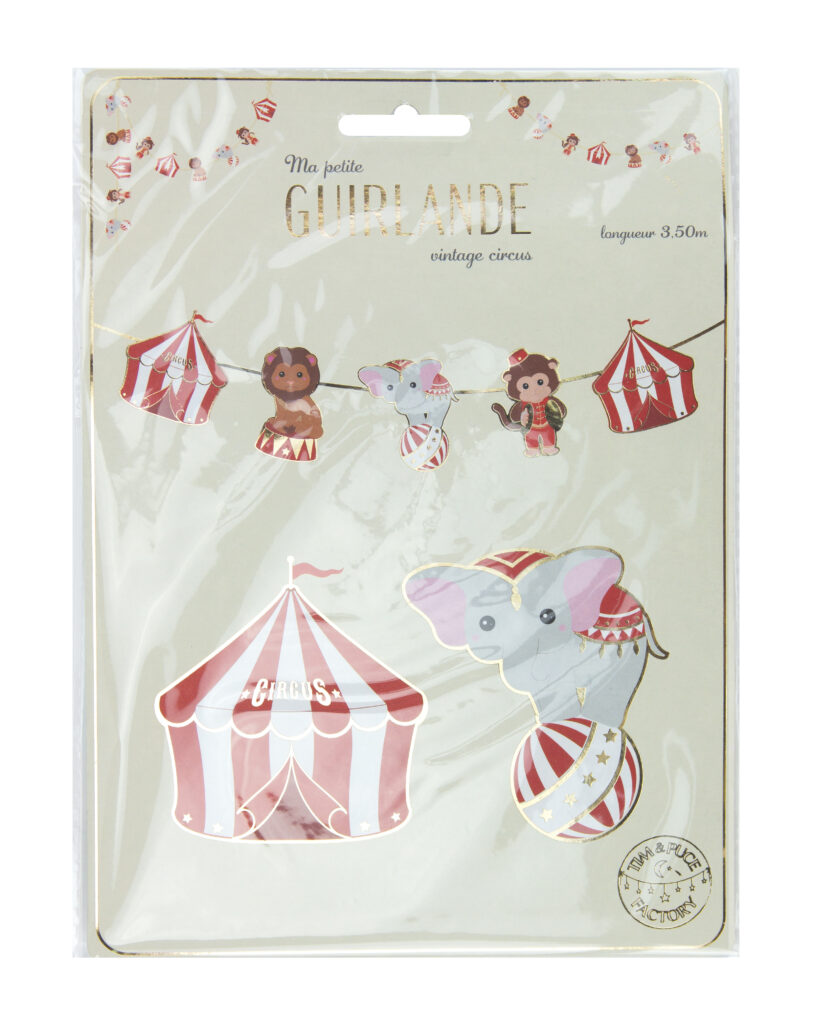 GUIRLANDE DÉCO CIRCUS (Taille 3.50 mètres - Carton)