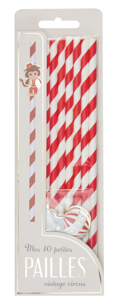 SET DE 10 PAILLES CIRCUS