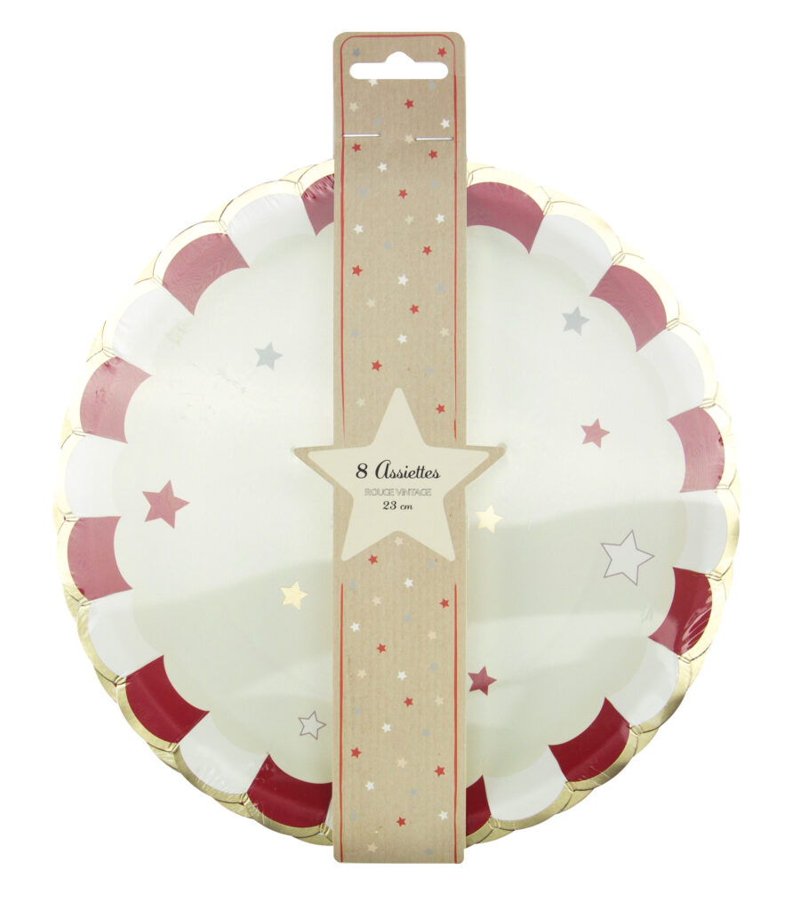 SET D'ASSIETTES CIRCUS (Pack de 8 assiettes 23 cm)