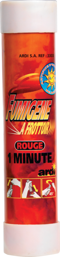 FUMIGÈNES A MAIN 1 MN (avec frottoir - 7 coloris) Fumigènes à frottoir