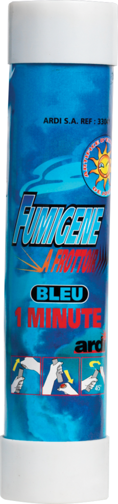 FUMIGÈNES A MAIN 1 MN (avec frottoir - 7 coloris) Fumigènes à frottoir