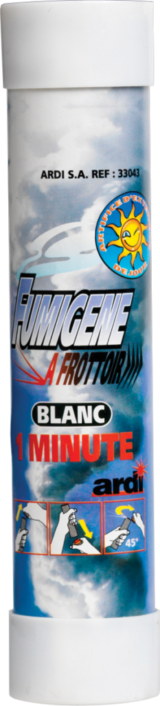 FUMIGÈNES A MAIN 1 MN (avec frottoir - 7 coloris) Fumigènes à frottoir