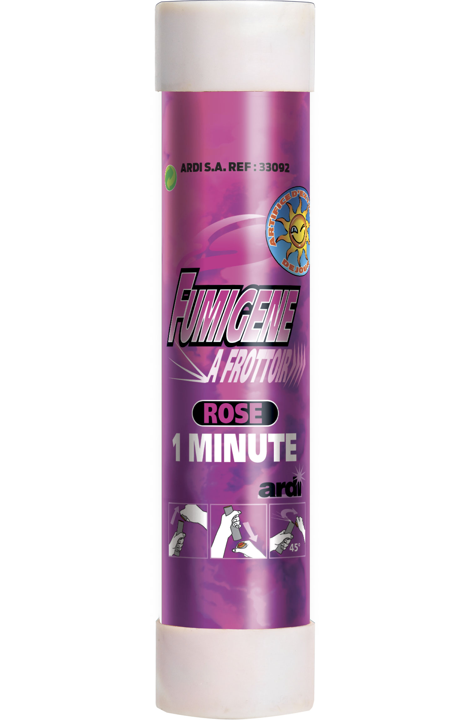 FUMIGÈNES A MAIN 1 MN (avec frottoir - 7 coloris) Fumigènes à frottoir – Image 4