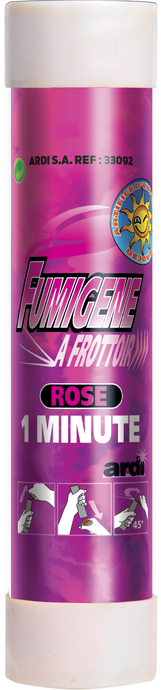 FUMIGÈNES A MAIN 1 MN (avec frottoir - 7 coloris) Fumigènes à frottoir – Image 12