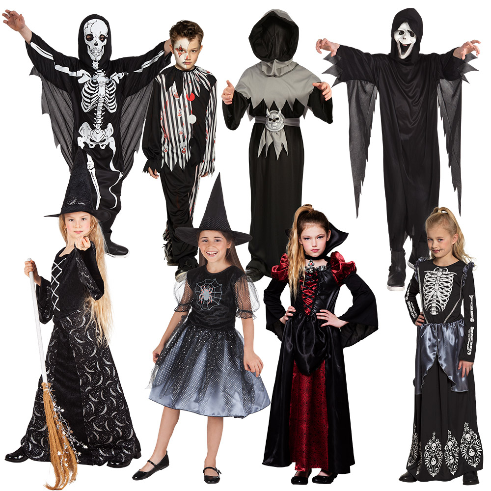 PACK HALLOWEEN DE LUXE (Pack mixte de 4 à 12 ans) Lot de 8 déguisements
