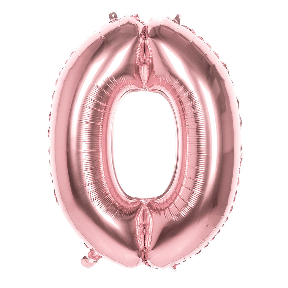 BALLON CHIFFRE ROSE GOLD (Chiffres gonflables de 0 à 9) Ballons Aluminium 86 cm