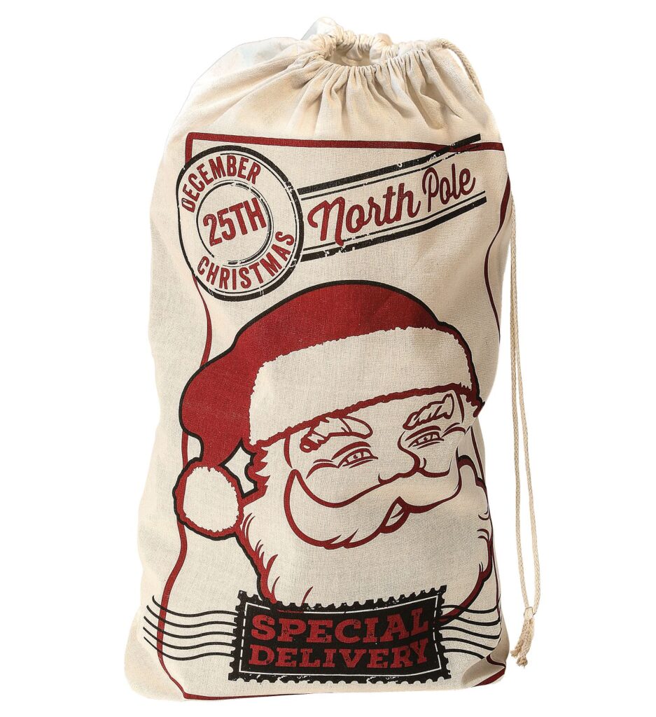 SAC CADEAUX DU PÈRE NOEL (Modèle rétro 50 x 80 cm)