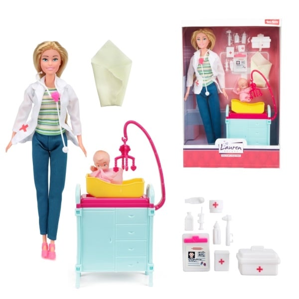 POUPÉE DOCTEUR AVEC ACCESSOIRES
