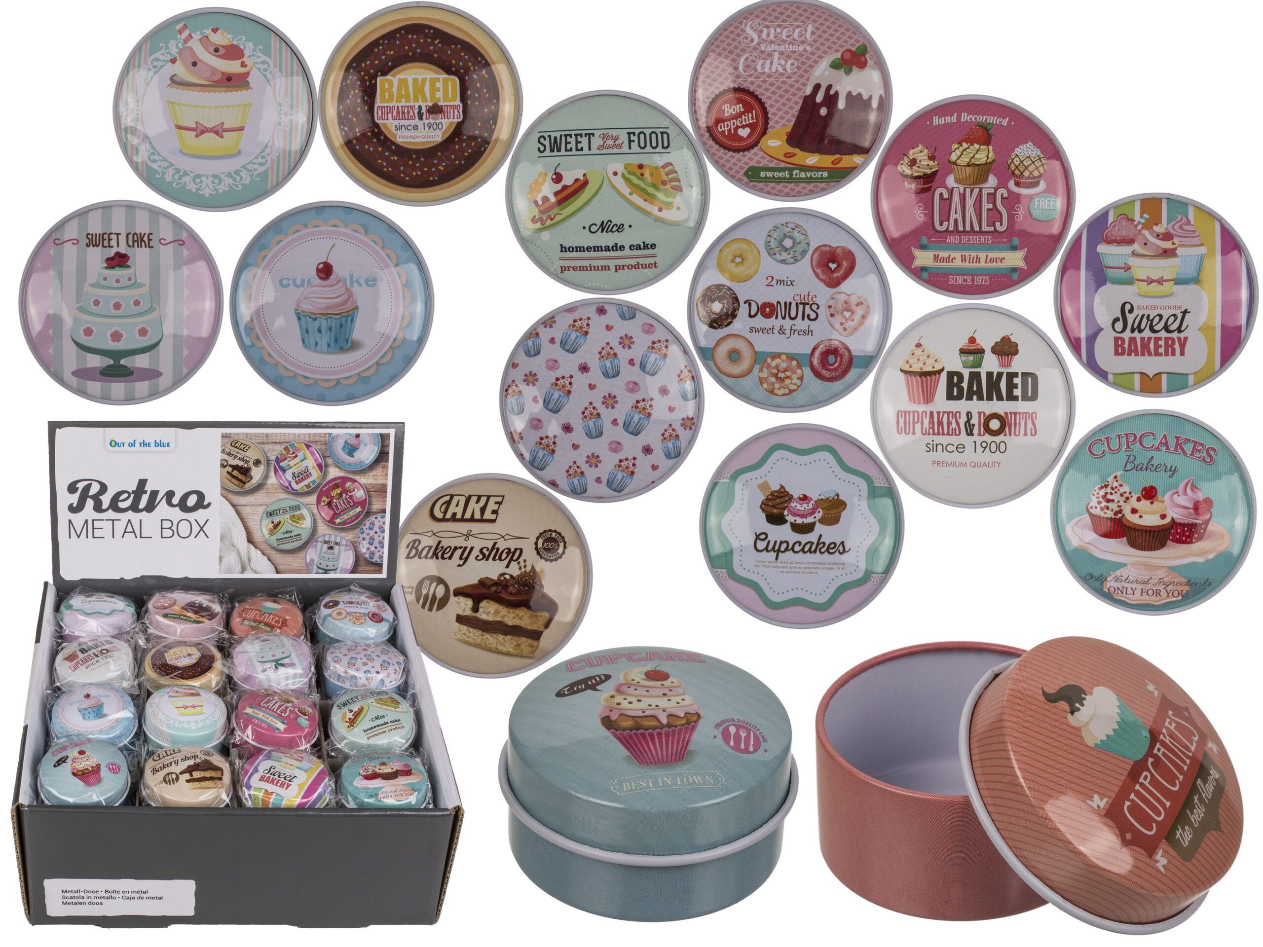 BOITE MÉTAL VINTAGE (Diamètre 5 cm) – Image 1