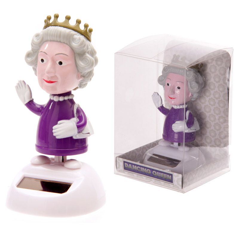 REINE ELISABETH II SOLAIRE (Figurine solaire animée) Décoration - Energie solaire
