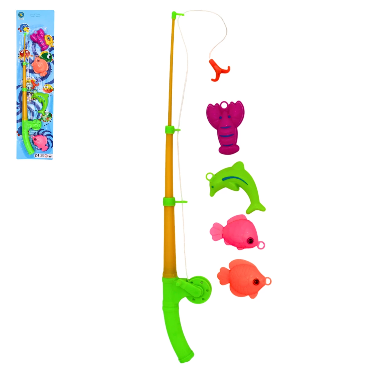CANNE A PÊCHE POISSONS (Taille 42 cm) – Image 1