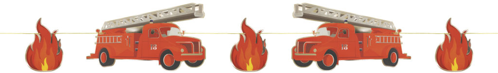 GUIRLANDE POMPIERS (Longueur 3 mètres)