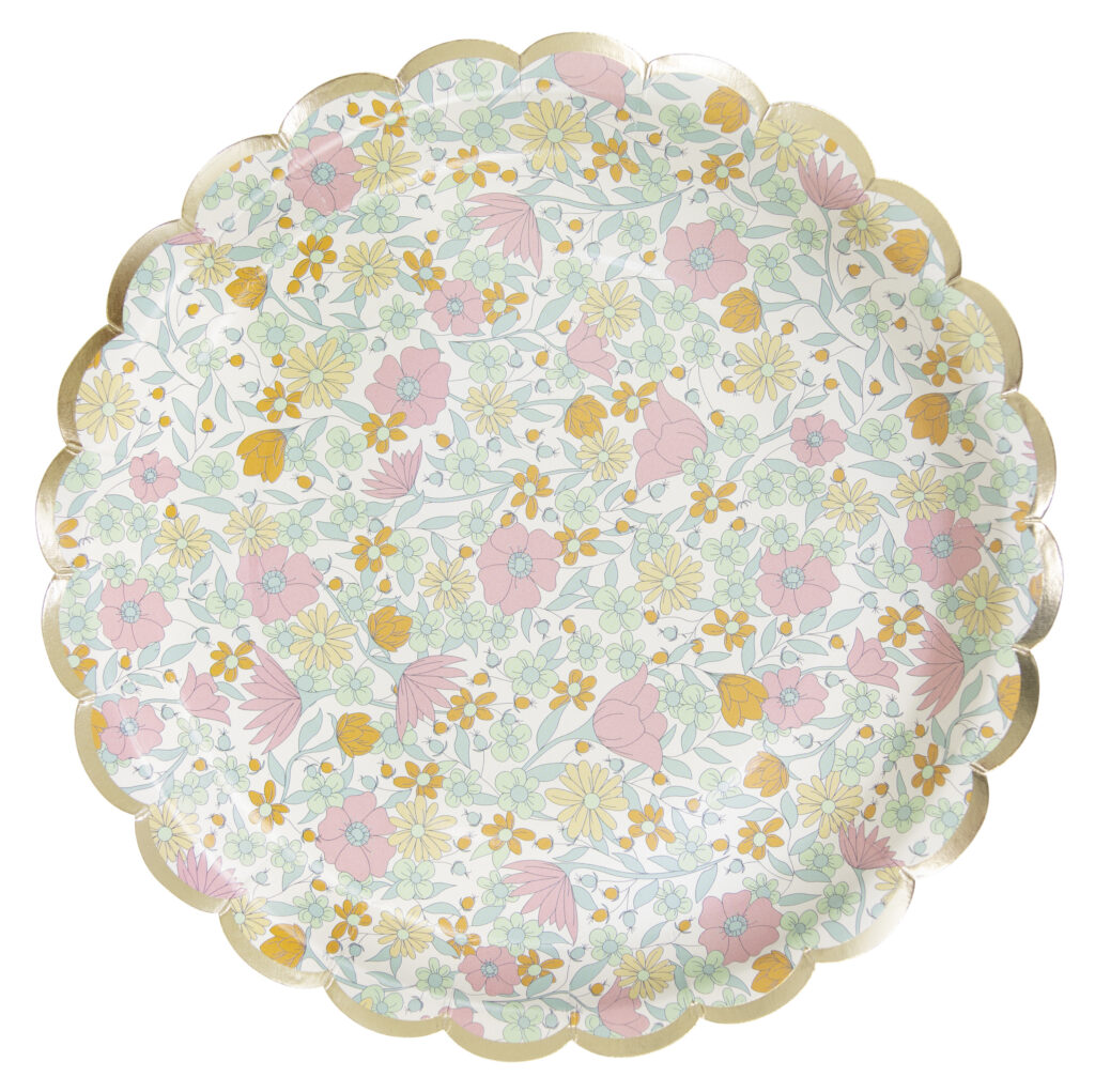 ASSIETTES THÈME LIBERTY (Pack 8 assiettes 23 cm)
