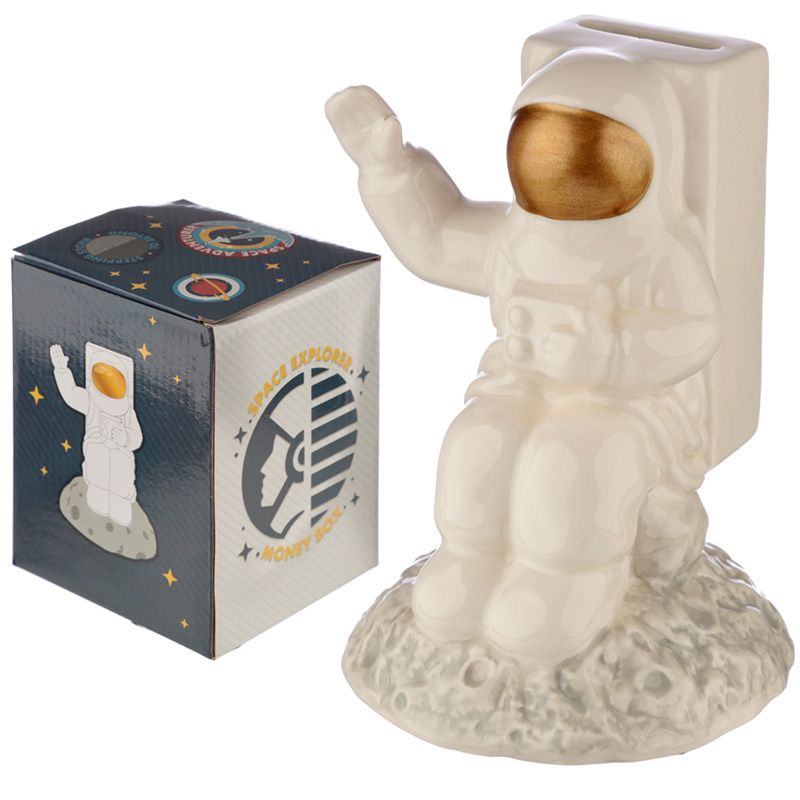 TIRELIRE ASTRONAUTE (Dimension 16 cm)