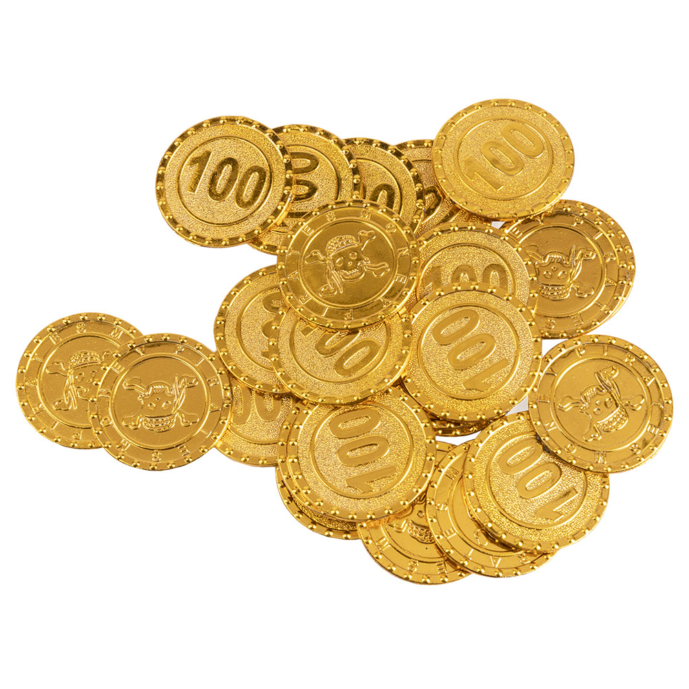 PIÈCES DE MONNAIE PIRATE (Blister de 24 pièces)