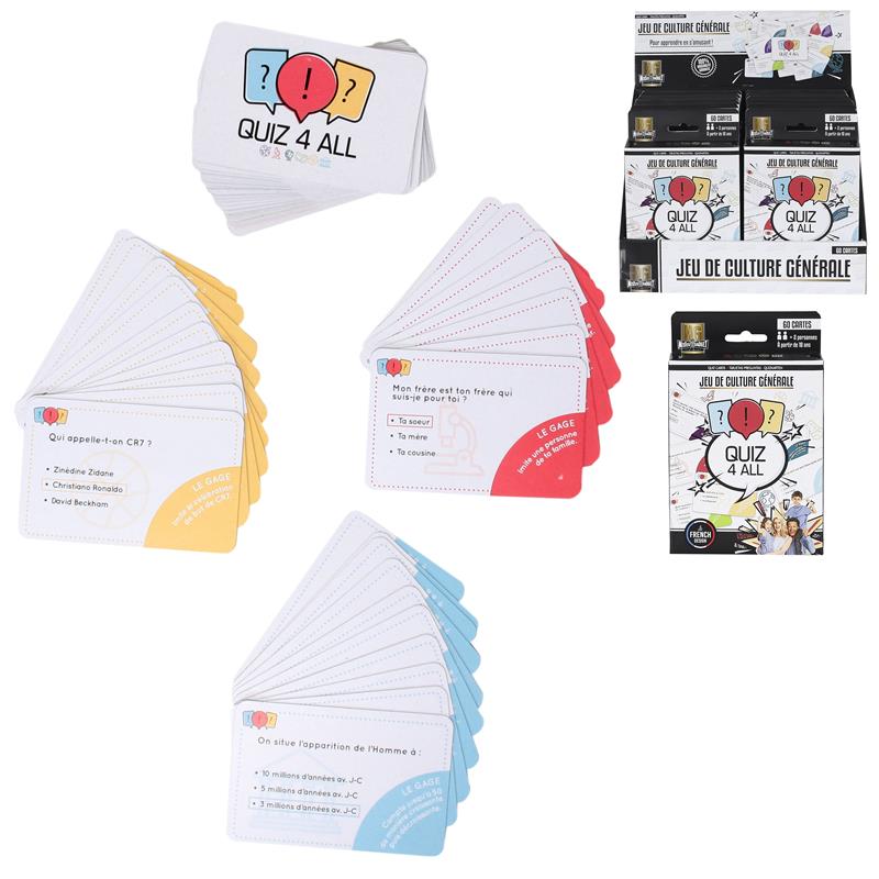 QUIZZ CULTURE GÉNÉRALE (Jeu de cartes)