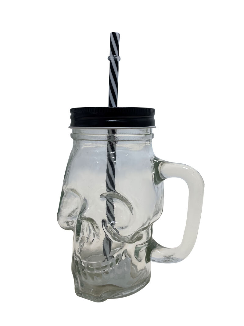 MUG PAILLE TÊTE DE MORT (Taille 19 x 9 x 10.5 cm 35 cl) – Image 1