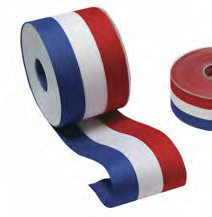 RUBAN BLEU BLANC ROUGE (Rouleau BBR 25 m x 4 cm)