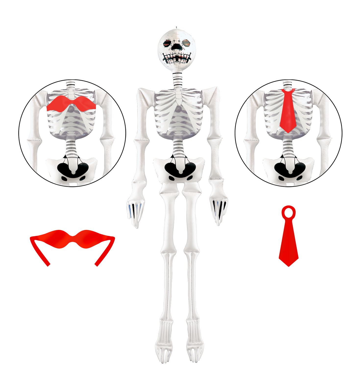 SQUELETTE GONFLABLE (Dimension 180 cm) – Image 1