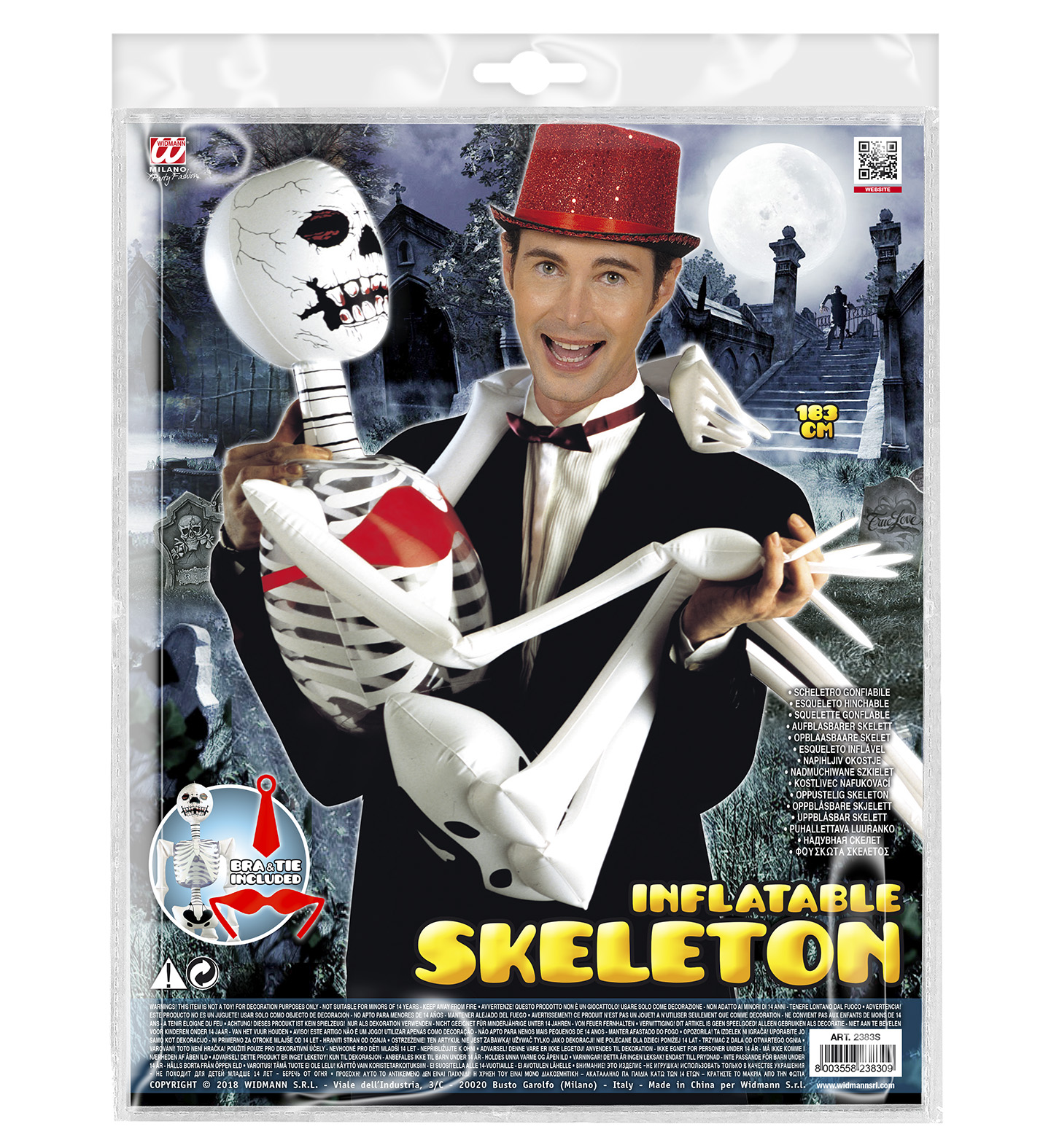SQUELETTE GONFLABLE (Dimension 180 cm) – Image 2