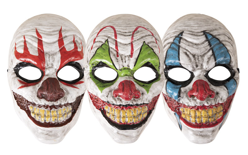 MASQUE CLOWN MALÉFIQUE (Masque en plastique)