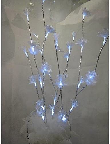 BOUQUETS DÉCO LUMINEUX (3 tiges lumières blanches)