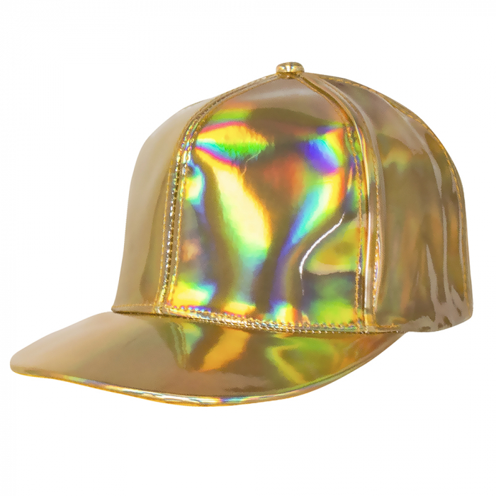 CASQUETTE DORÉE (Holographique et réglable)