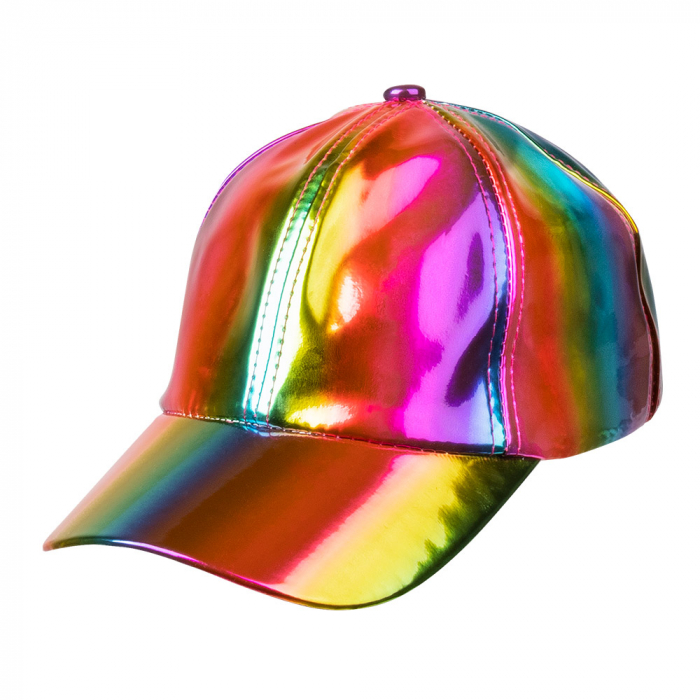 CASQUETTE ARC EN CIEL (Holographique et réglable)