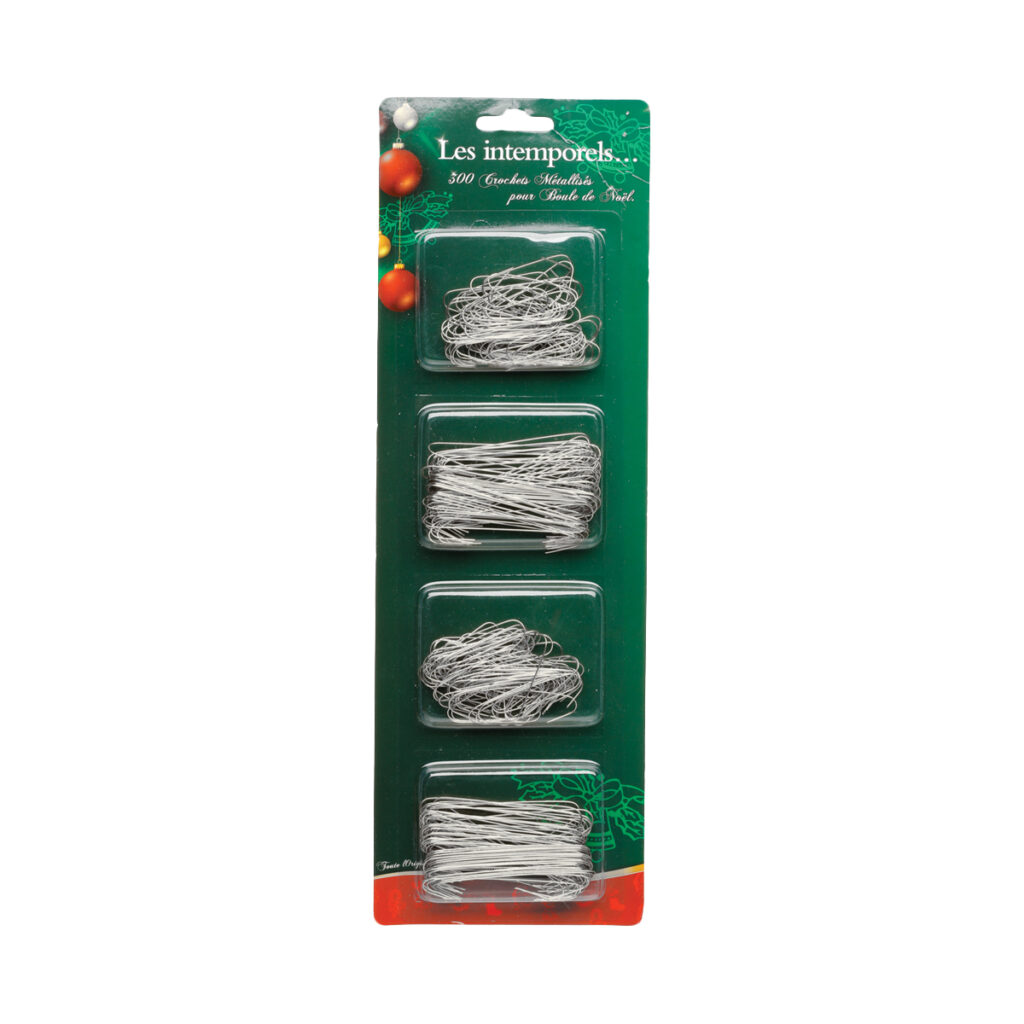 CROCHETS BOULES DE NOEL (Pack 500 crochets métal )