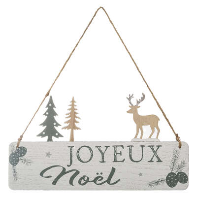 PANCARTE RENNE DE NOEL (Décoration Joyeux Noël)