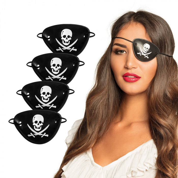 PACK CACHE OEIL DE PIRATE (Pack de 4 pièces)