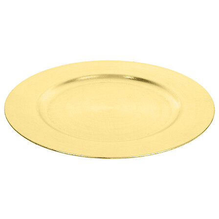ASSIETTE DORÉES (Lot 24 pièces - 33 cm)