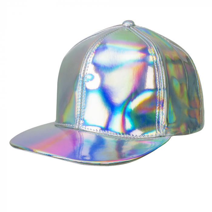 CASQUETTE ARGENTÉE (Holographique et réglable)