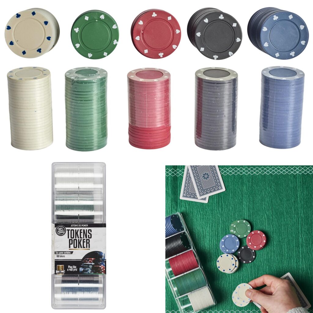 BOITE DE POKER (Pack avec 100 jetons)